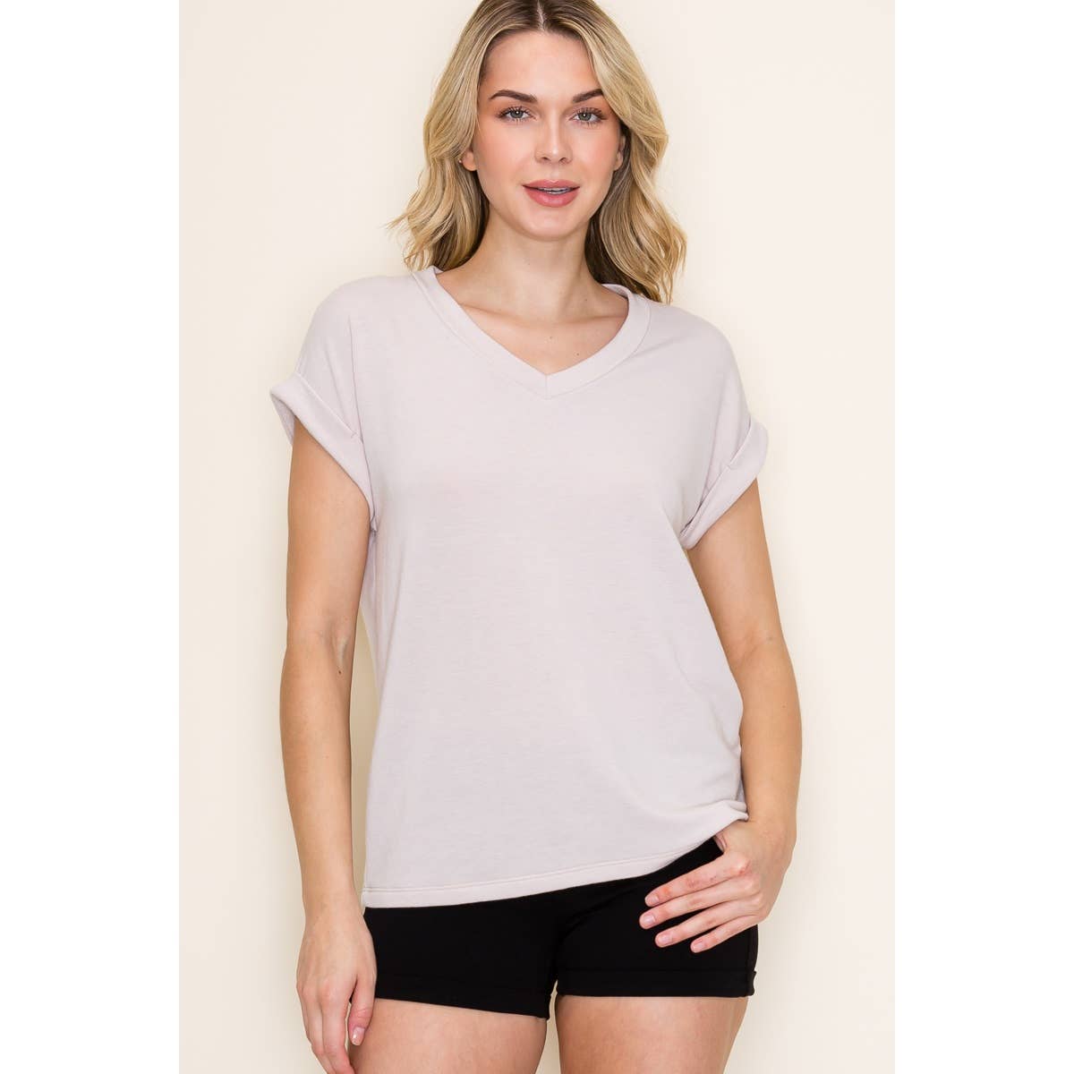 French Terry Solid Color Top