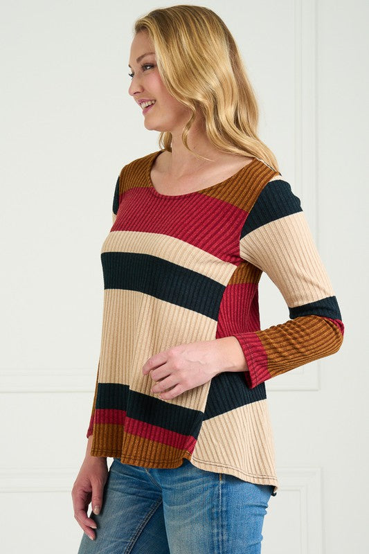 Striped Rib Top