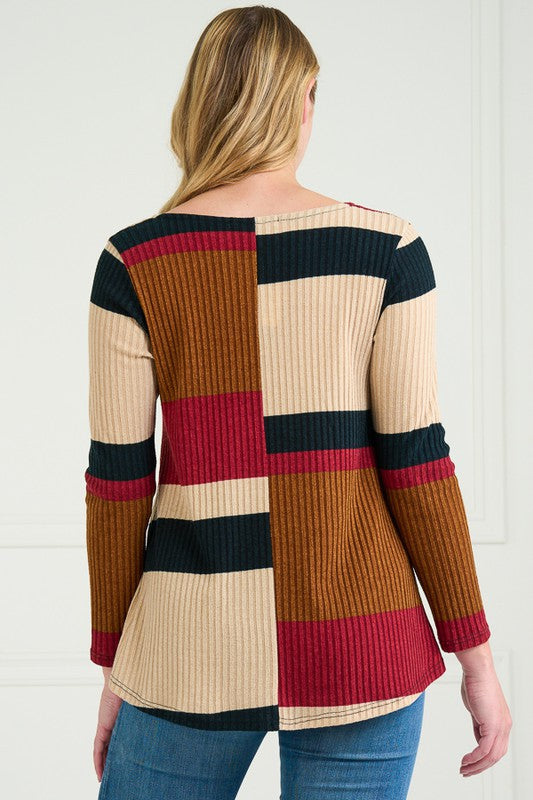 Striped Rib Top