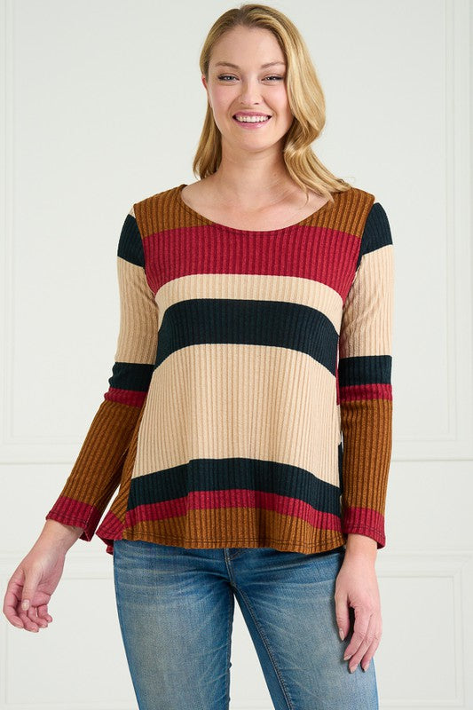 Striped Rib Top
