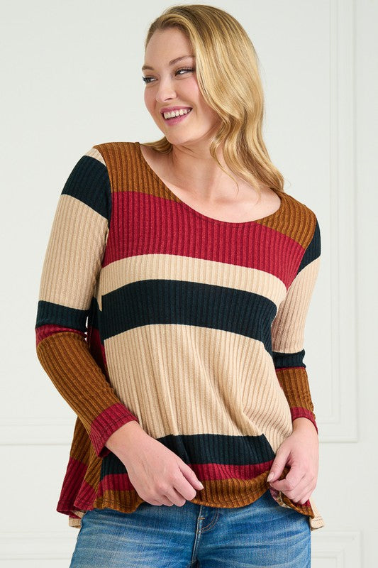 Striped Rib Top