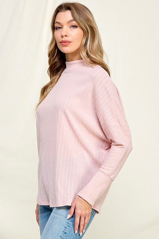 Long Sleeve Knit Rib Top