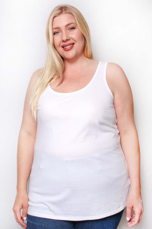 Women's Plus Sleeveless Racer Back Tank Top (XL-5X)