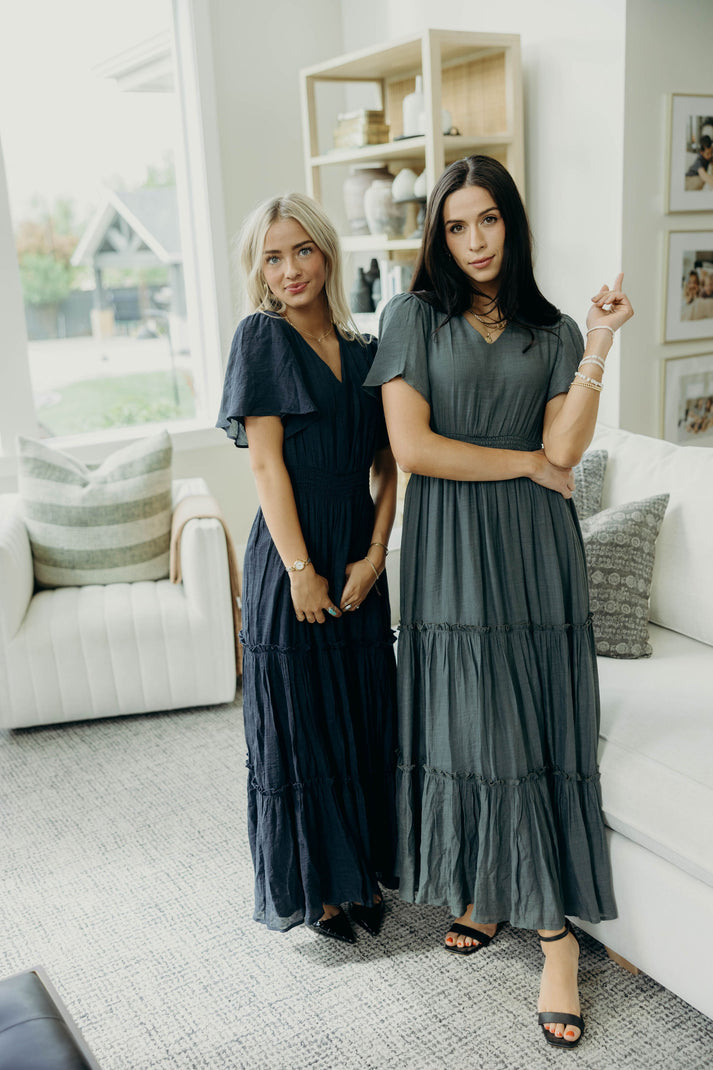 The Taylor Dress in Vintage Blue