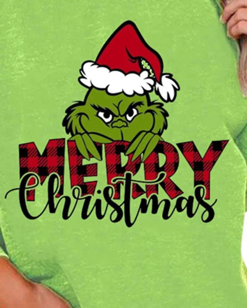 Merry Christmas Grinch Long Sleeve Sweatshirt