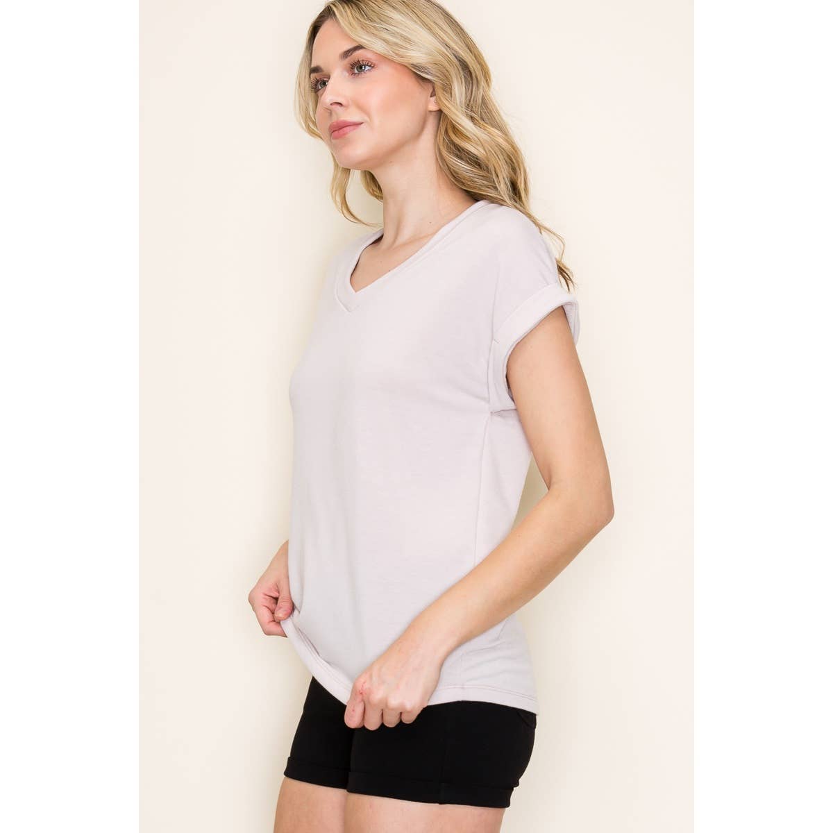 French Terry Solid Color Top