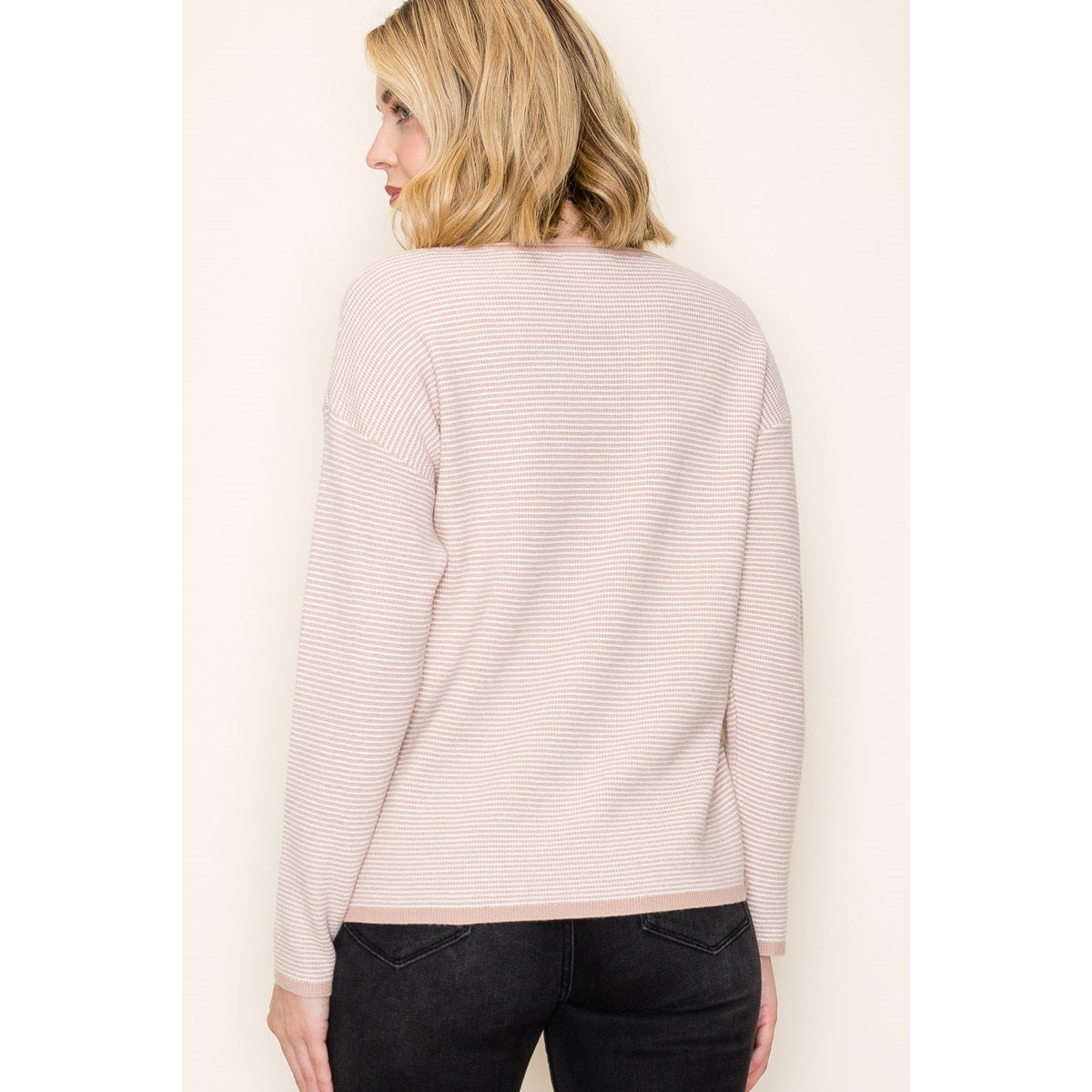 Waffle Textured Pullover Sweater