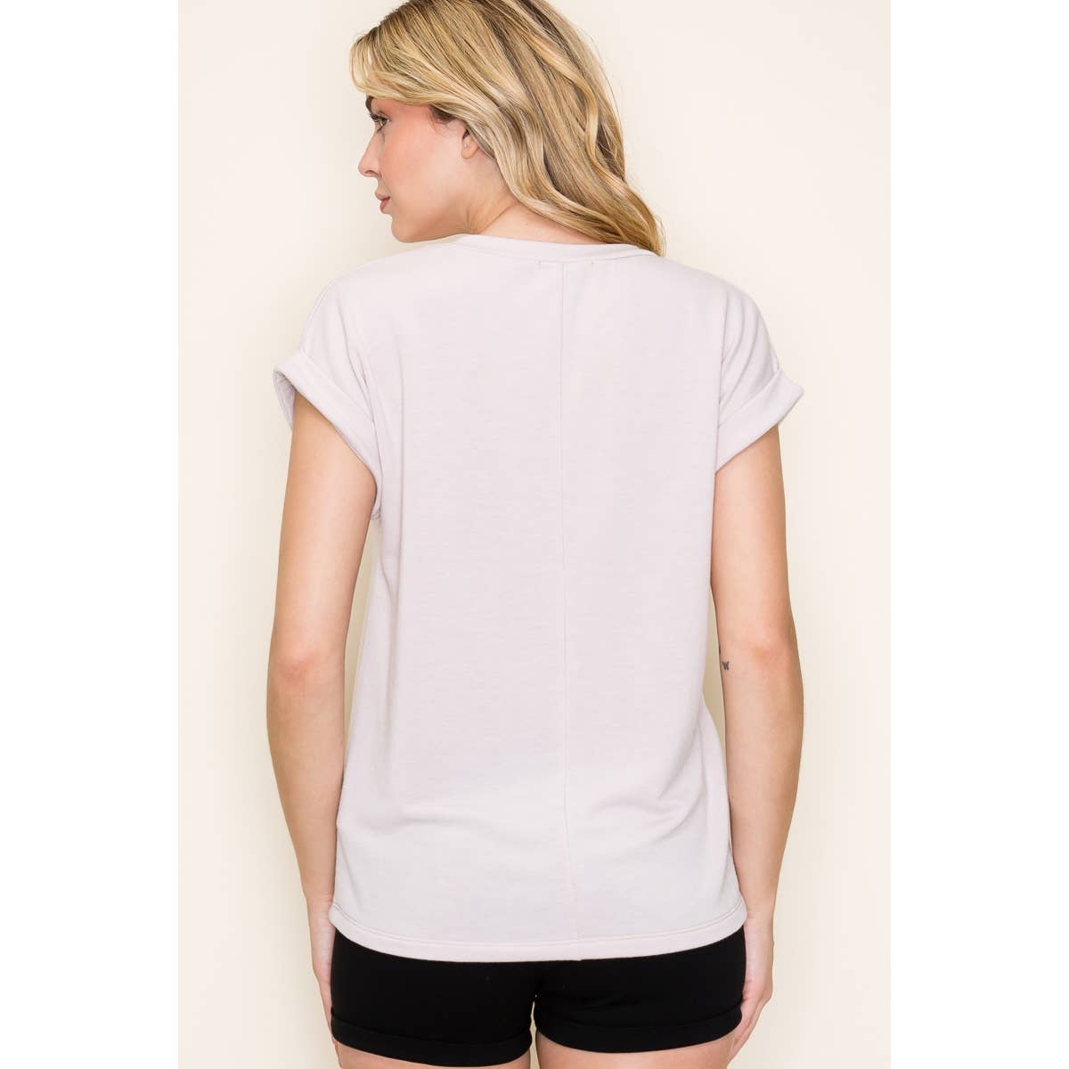 French Terry Solid Color Top