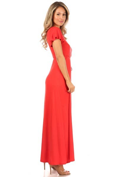 Short Sleeve Maxi Dress