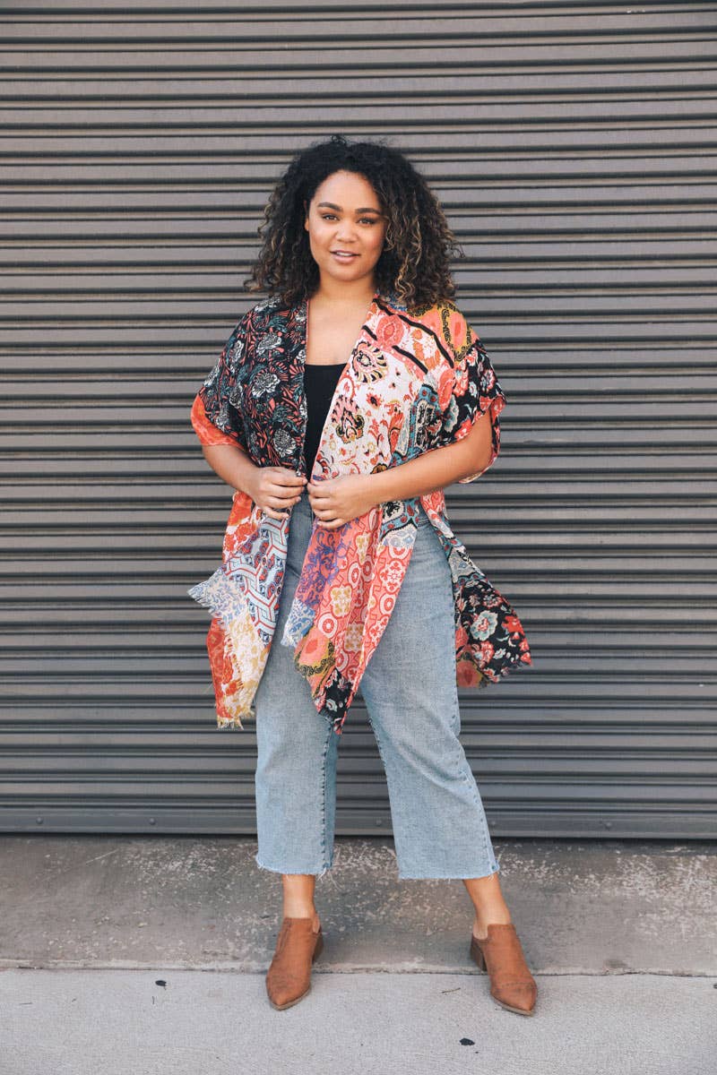 Floral Patchwork Kimono