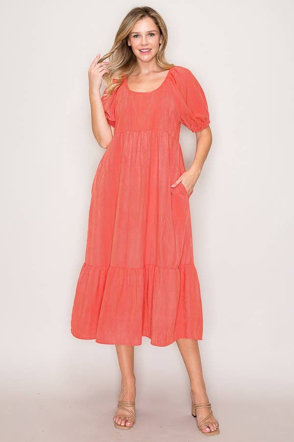 Midi Dress with Pockets