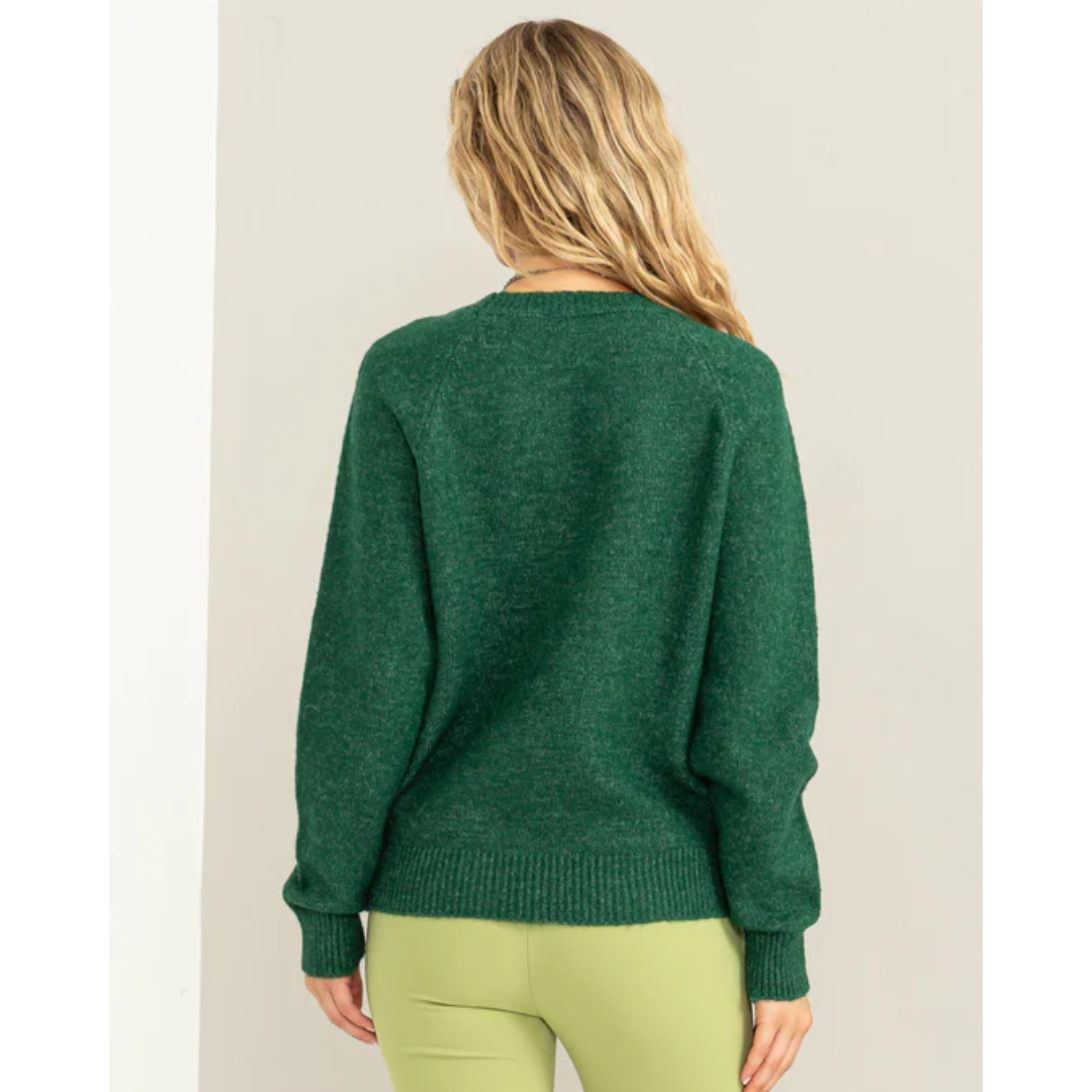 Ribbed Knit Long Sleeve Sweater