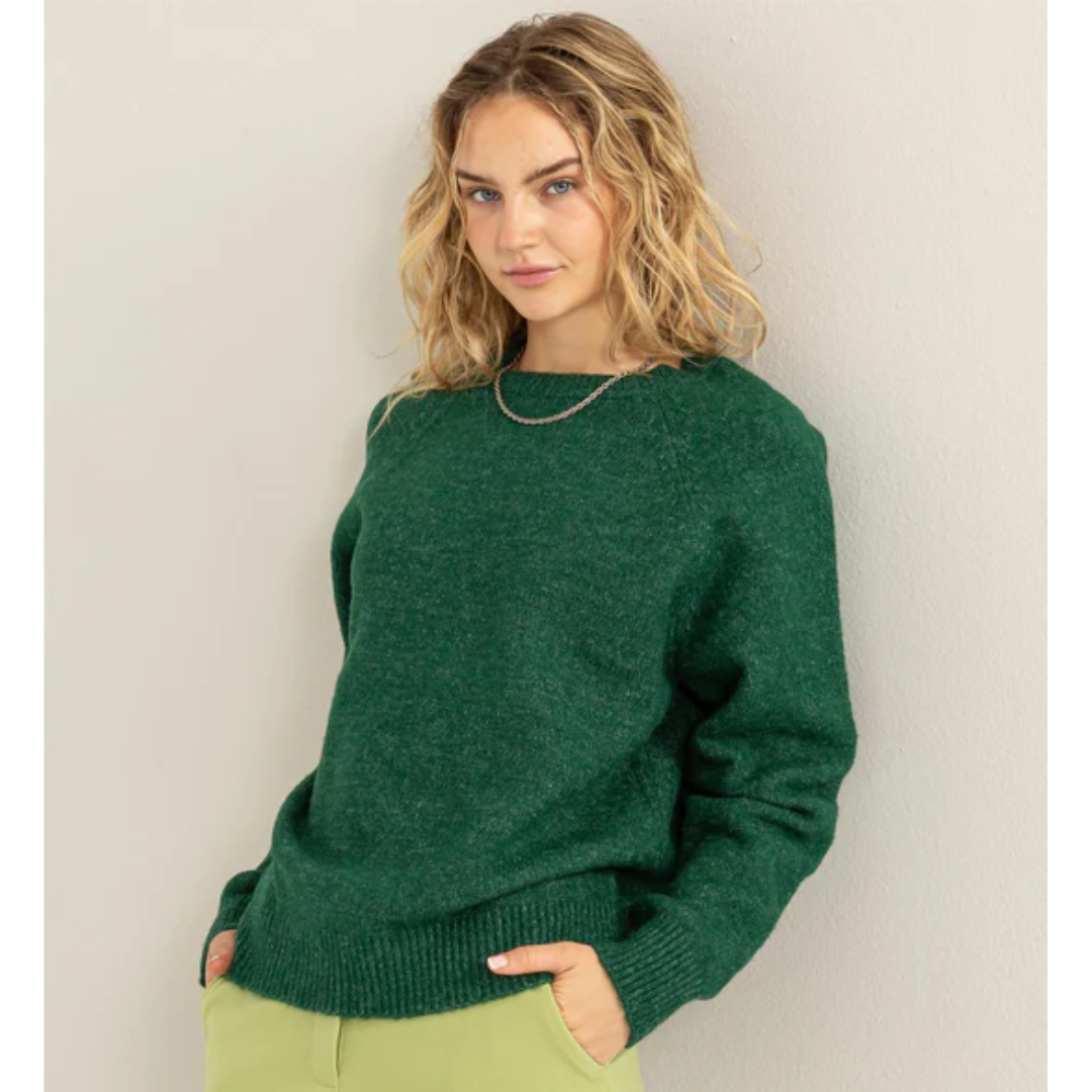 Ribbed Knit Long Sleeve Sweater