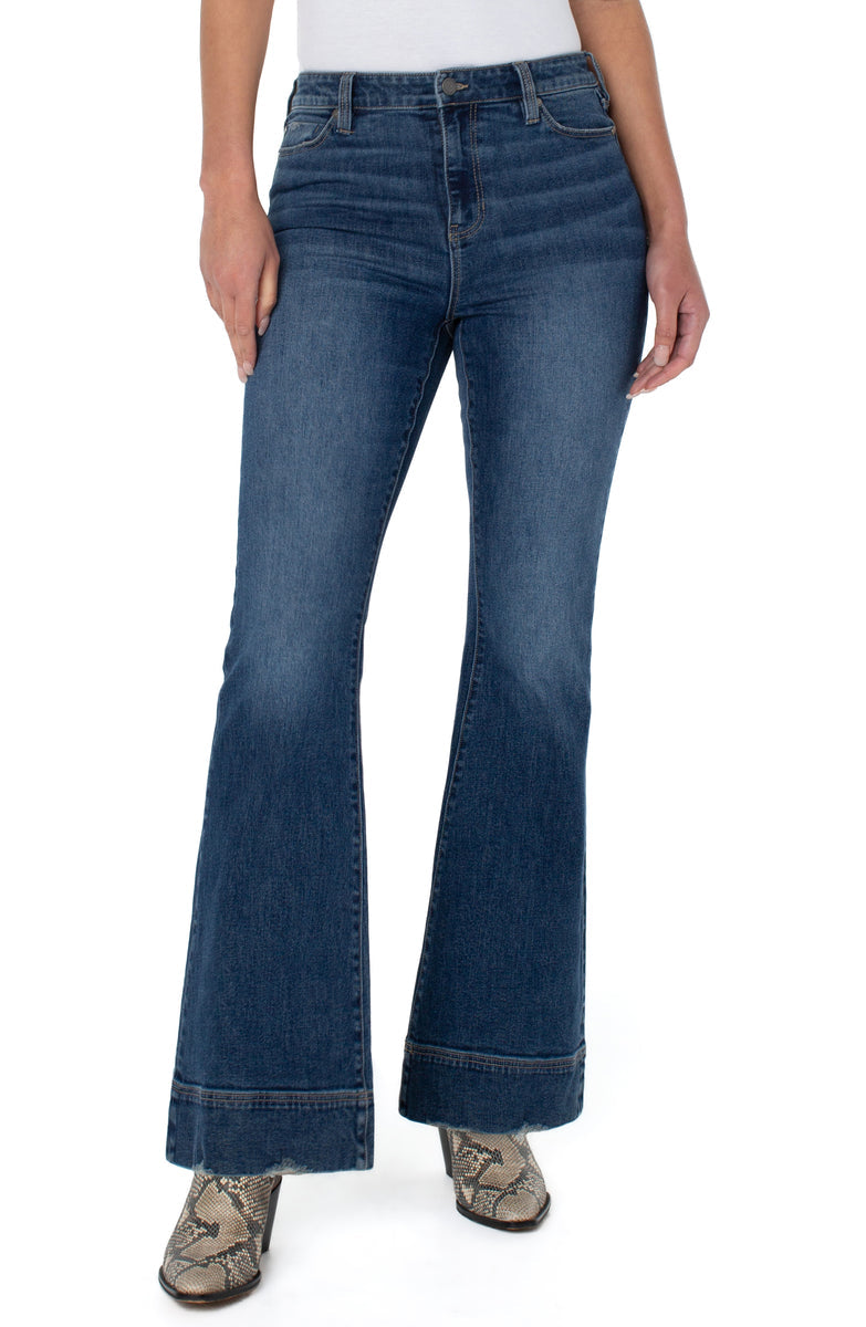 Liverpool Hanna Hi-Rise Flare w/Wide Hem (34in inseam) (chatfield)