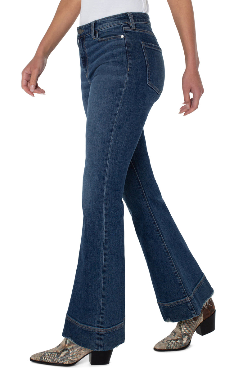 Liverpool Hanna Hi-Rise Flare w/Wide Hem (34in inseam) (chatfield)