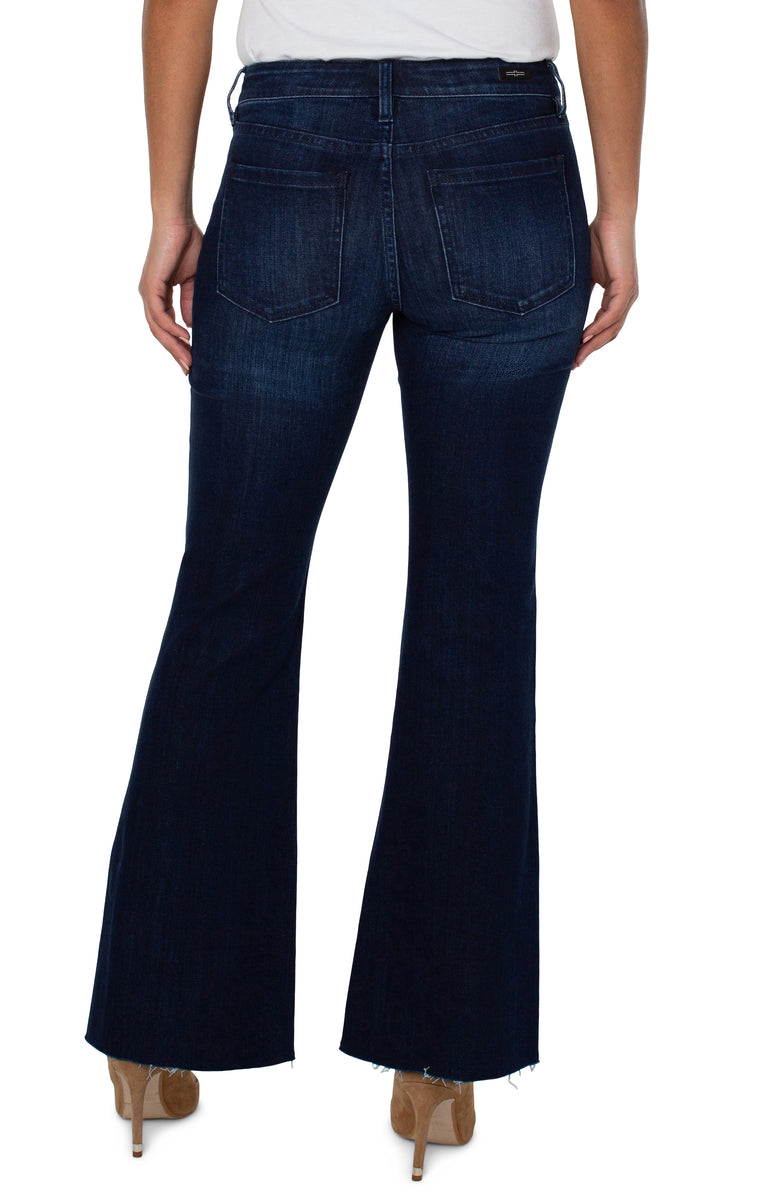 Liverpool Hannah Flare w/Welt Pocket and Seam Detail (32 in inseam) (chadwick)