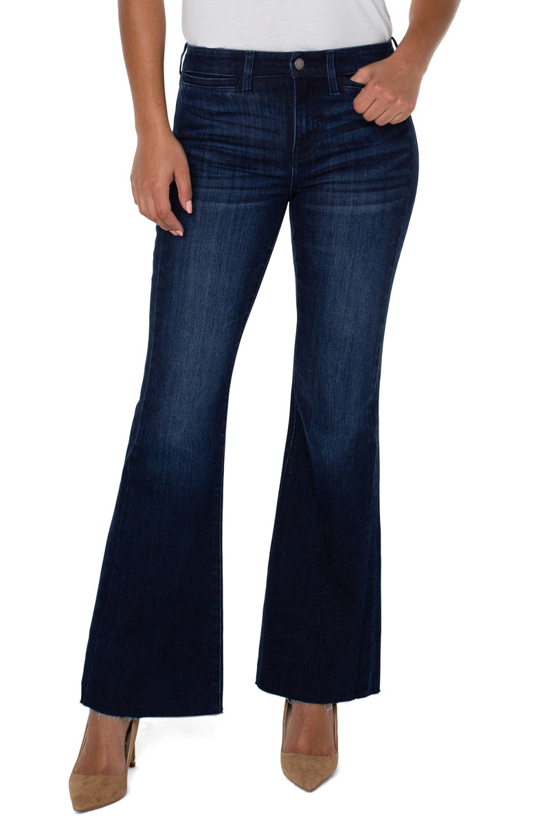 Liverpool Hannah Flare w/Welt Pocket and Seam Detail (32 in inseam) (chadwick)