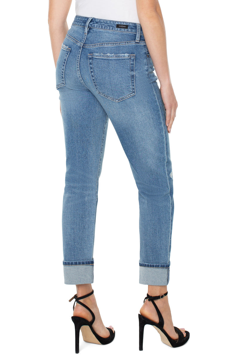 Liverpool Marley Girlfriend 27 in rolled / 30 in inseam (downey)