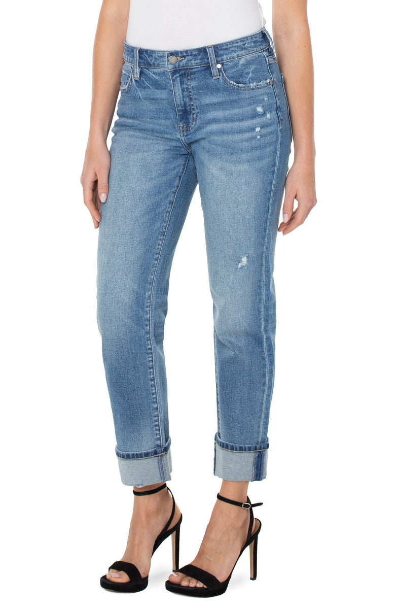 Liverpool Marley Girlfriend 27 in rolled / 30 in inseam (downey)