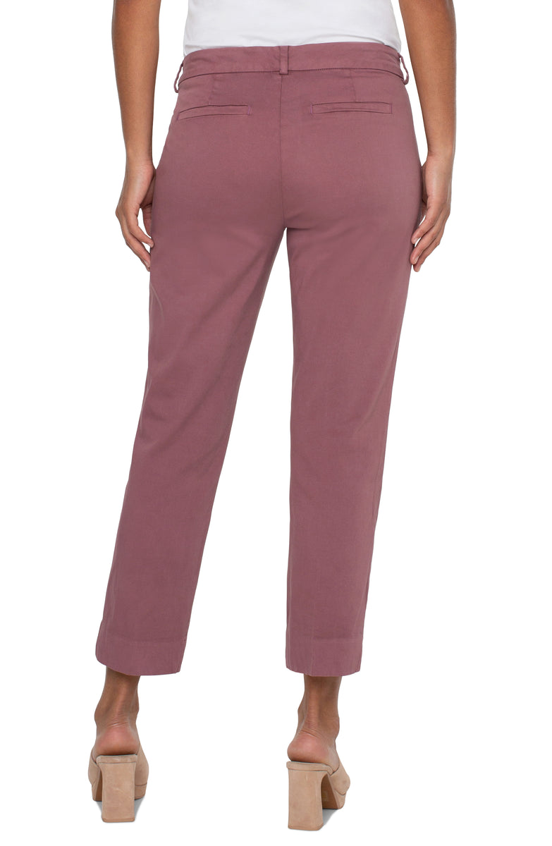 Liverpool Kelsey Trouser w Slit (victorian mauve)