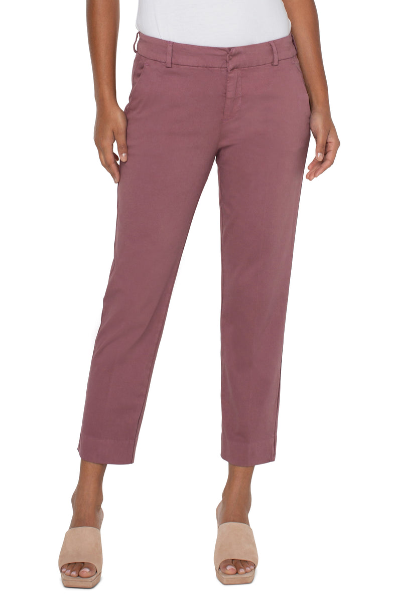 Liverpool Kelsey Trouser w Slit (victorian mauve)