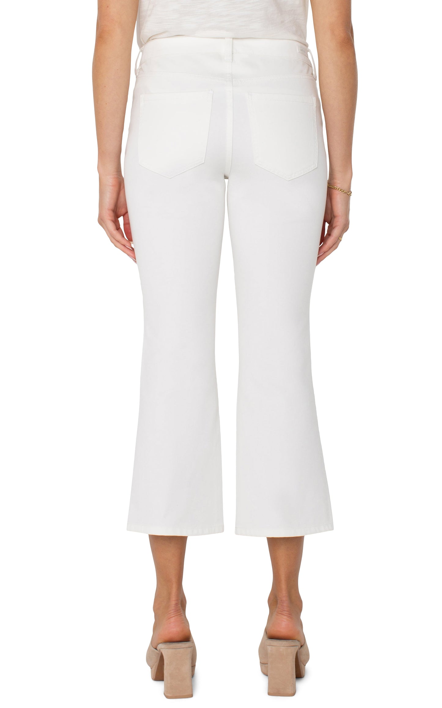 Liverpool Hannah Crop Flare (White)