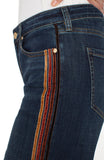 Liverpool Stride Wide Leg with Velvet Trim (28" inseam) (Eastmoor)