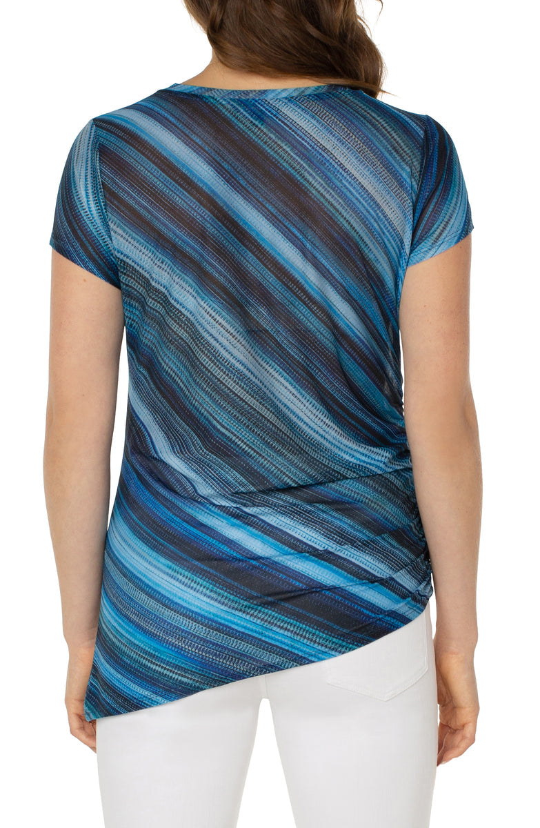 Liverpool Short Sleeve Mesh Crew Neck (watercolor)