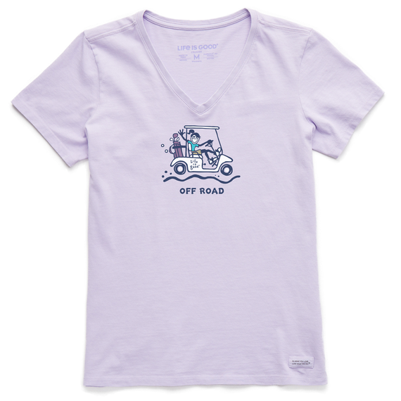Life is Good Women's Jackie Off Road Golf Crusher Vee (Lilac Purple)