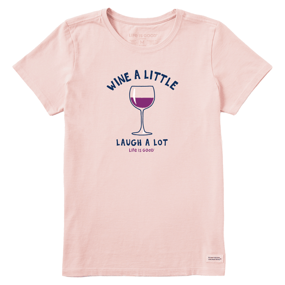 Life is Good Women's Laugh A Lot Crusher Tee (Himalayan Pink)