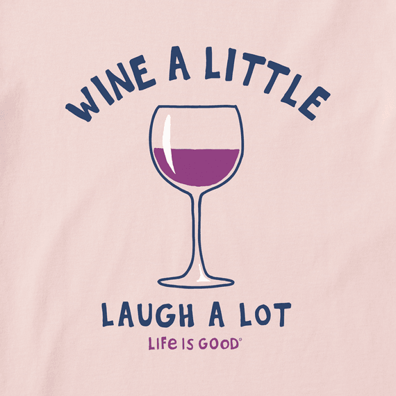 Life is Good Women's Laugh A Lot Crusher Tee (Himalayan Pink)