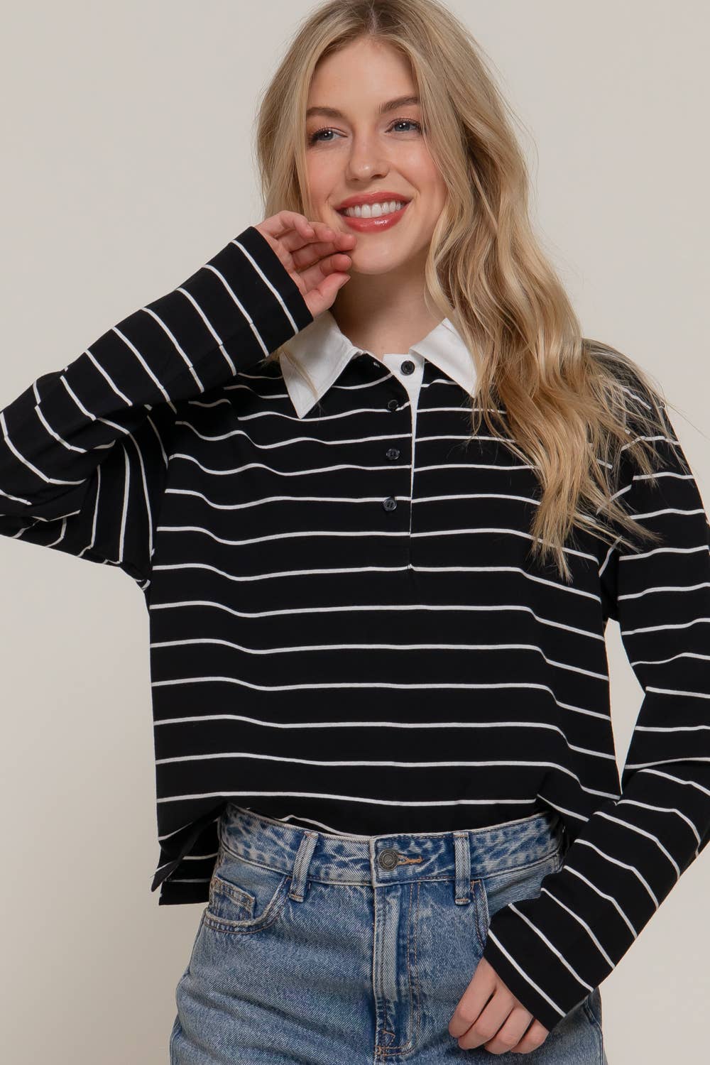 Long Sleeve Polo Shirt