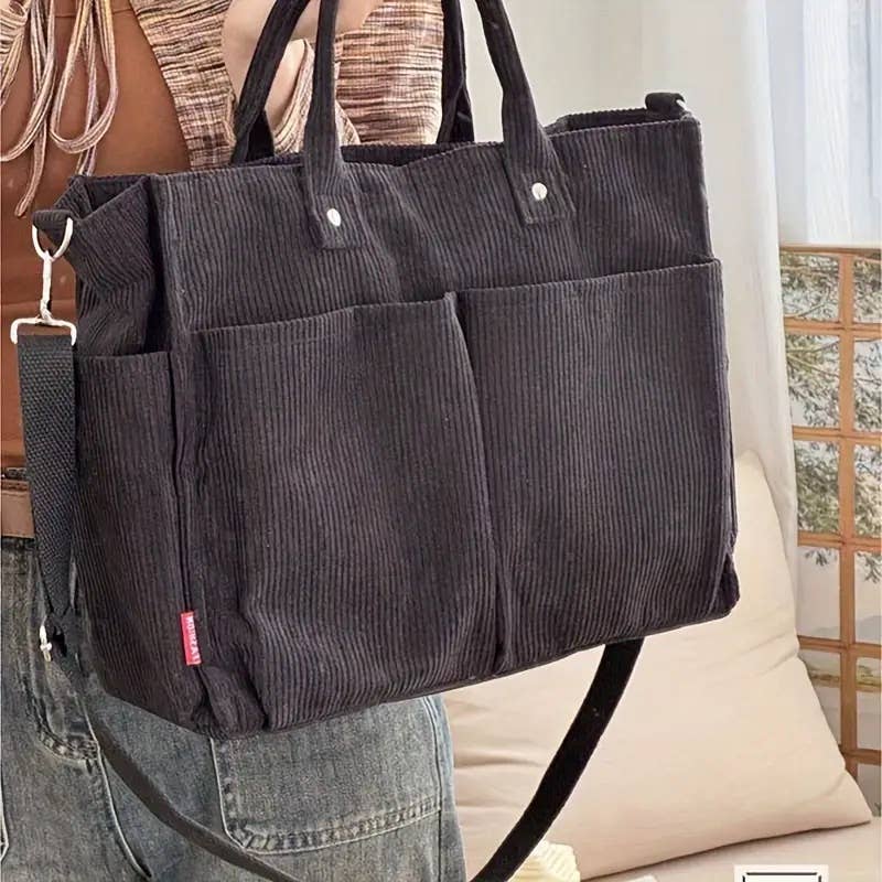 Corduroy Tote Bag
