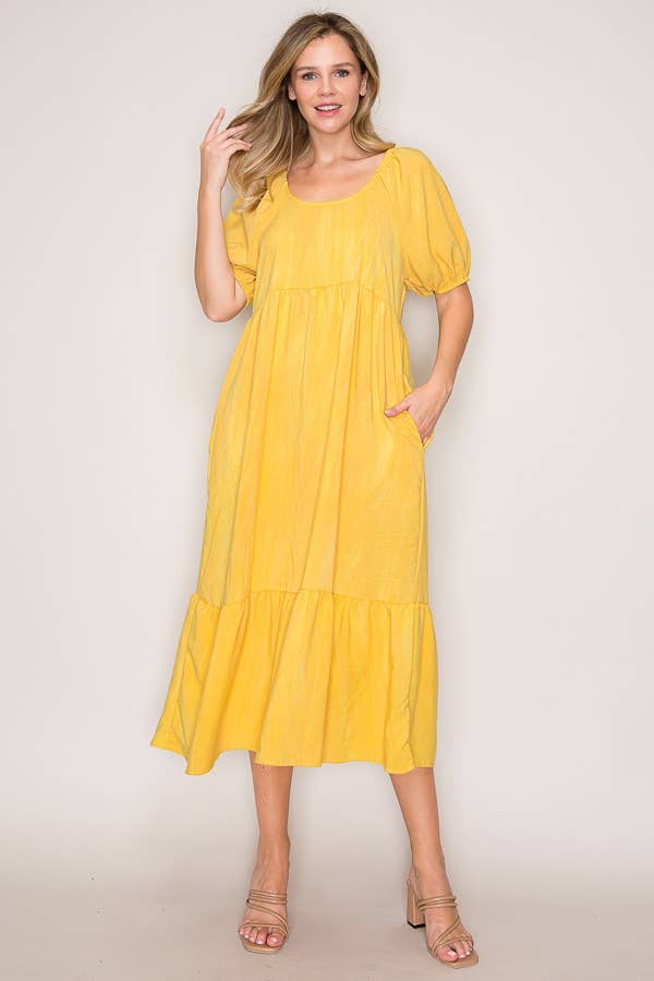 Midi Dress with Pockets