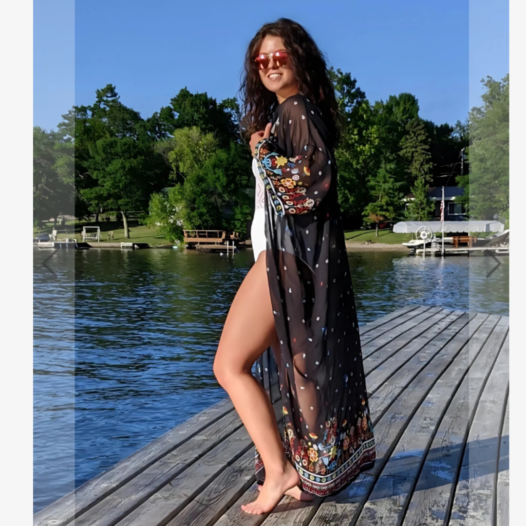 Sheer Insect Repelling Getaway Kimono