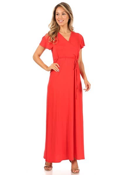 Short Sleeve Maxi Dress