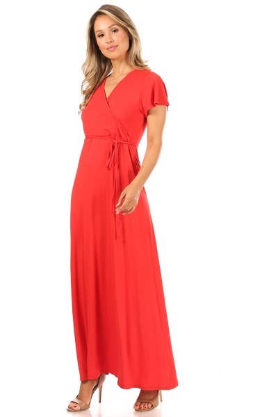 Short Sleeve Maxi Dress