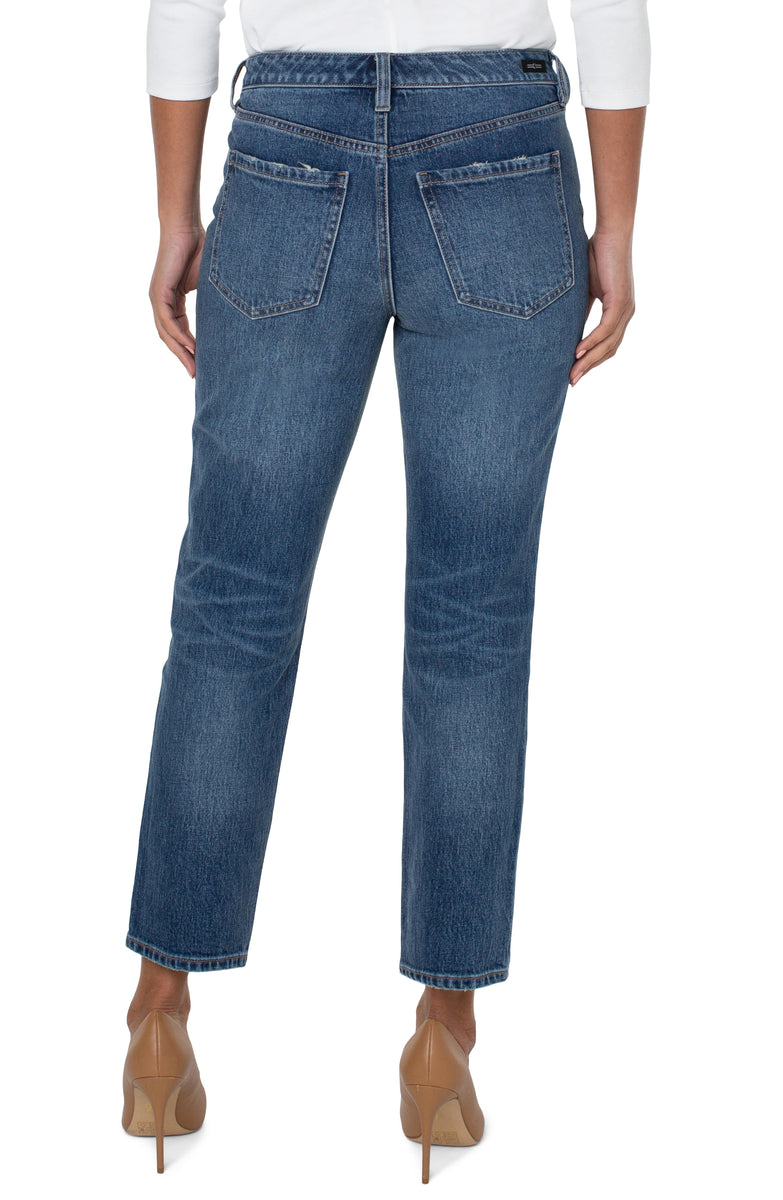 Liverpool's Hi-Rise Non-Skinny Skinny w/Exposed Button Fly (Highland Drive)