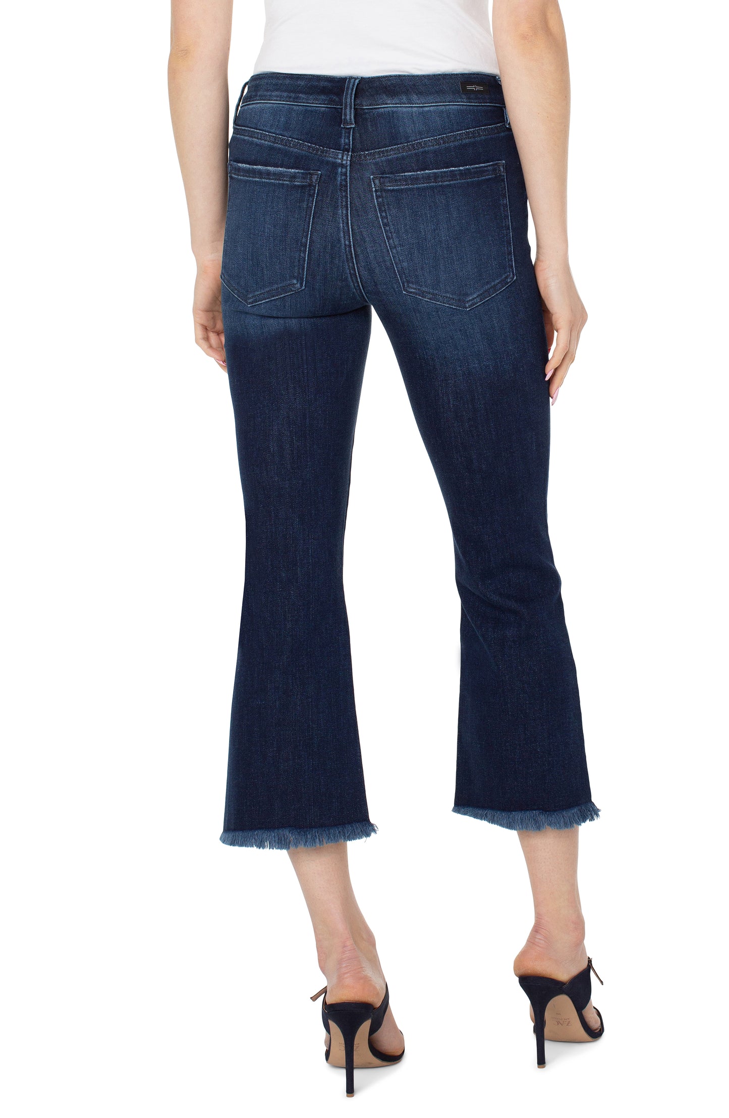 Liverpool's Hannah Crop Flare w/Fray Hem (Upland)