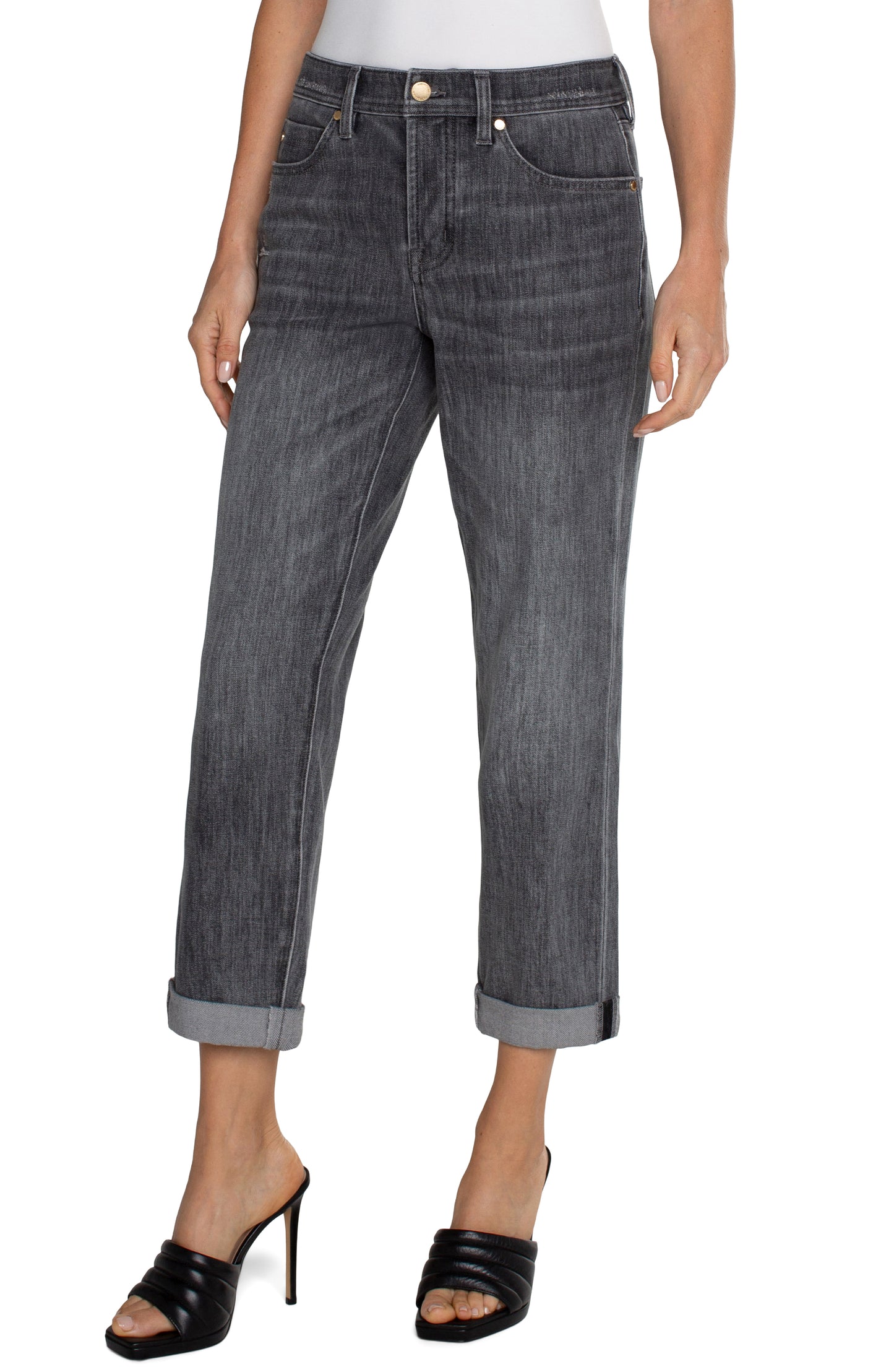 Liverpool The Keeper Boyfriend Rolled Cuff (29"/26" inseam) (Park Drive)