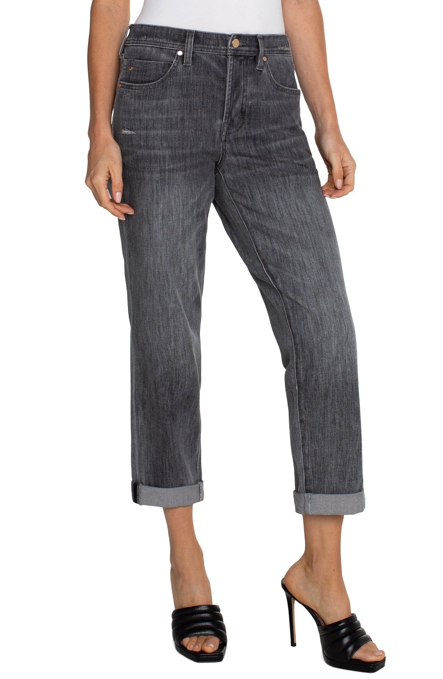Liverpool The Keeper Boyfriend Rolled Cuff (29"/26" inseam) (Park Drive)
