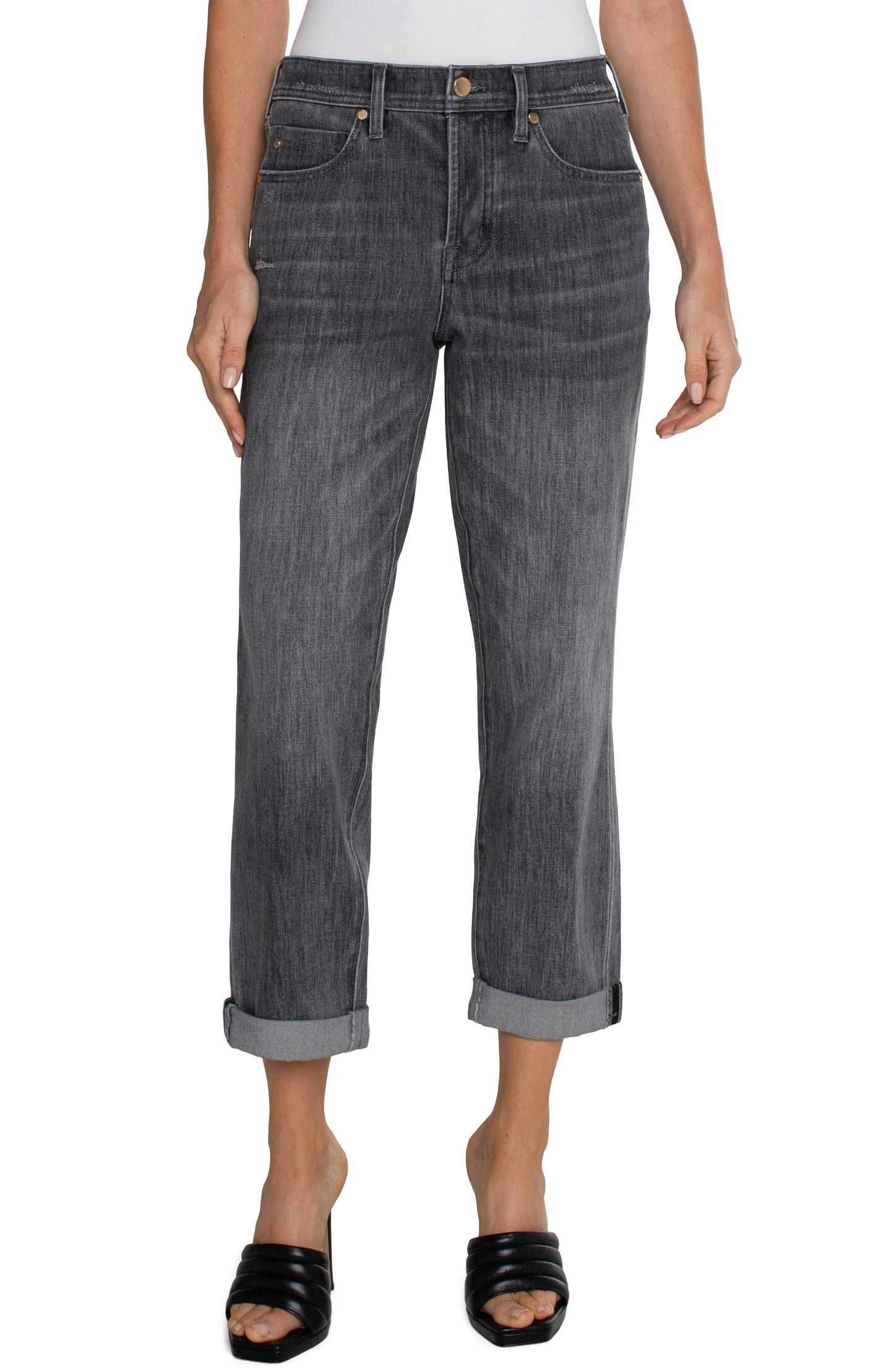 Liverpool The Keeper Boyfriend Rolled Cuff (29"/26" inseam) (Park Drive)