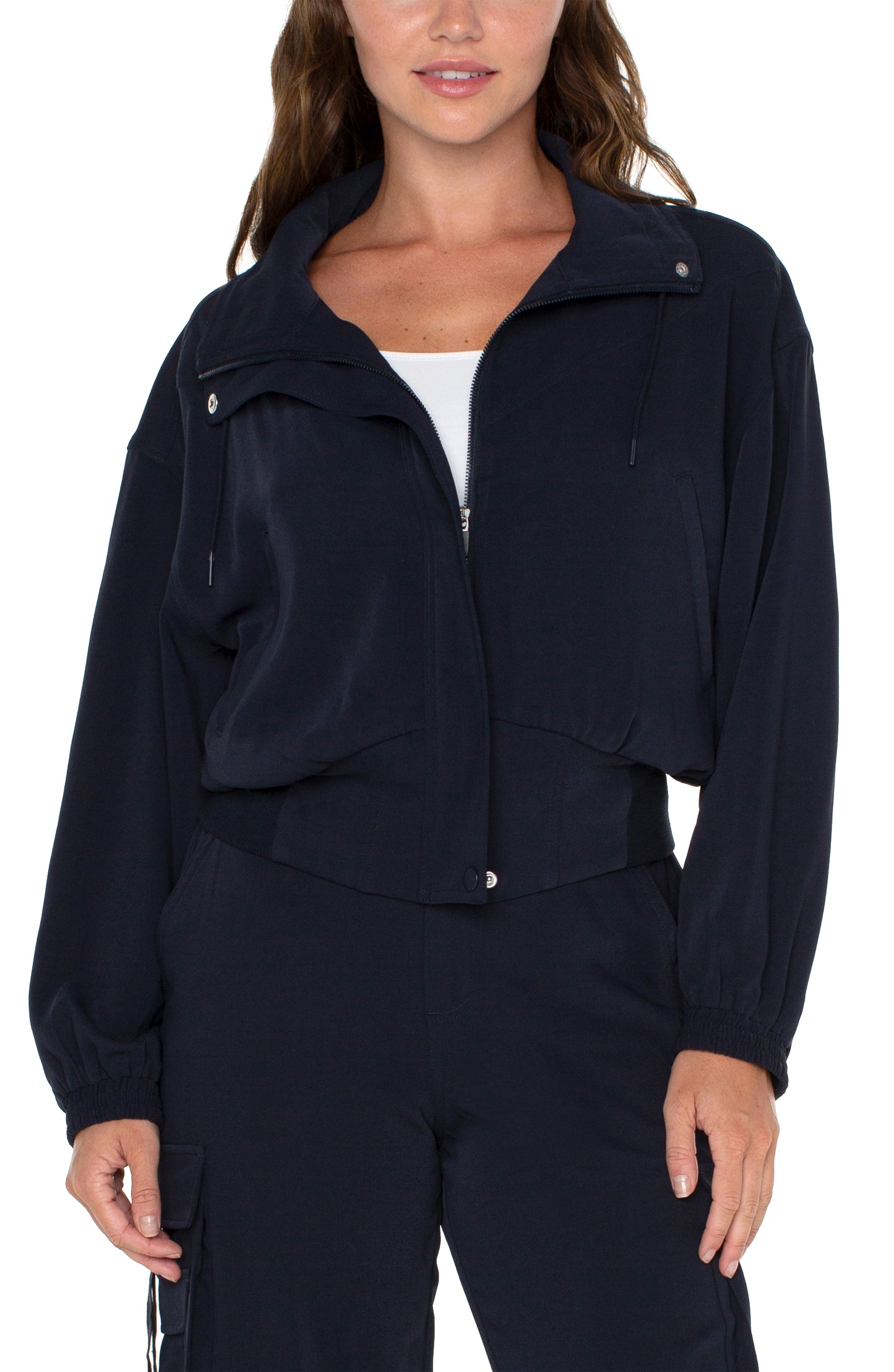 Liverpool Zip Up Dolman Jacket (Lunar Blue)