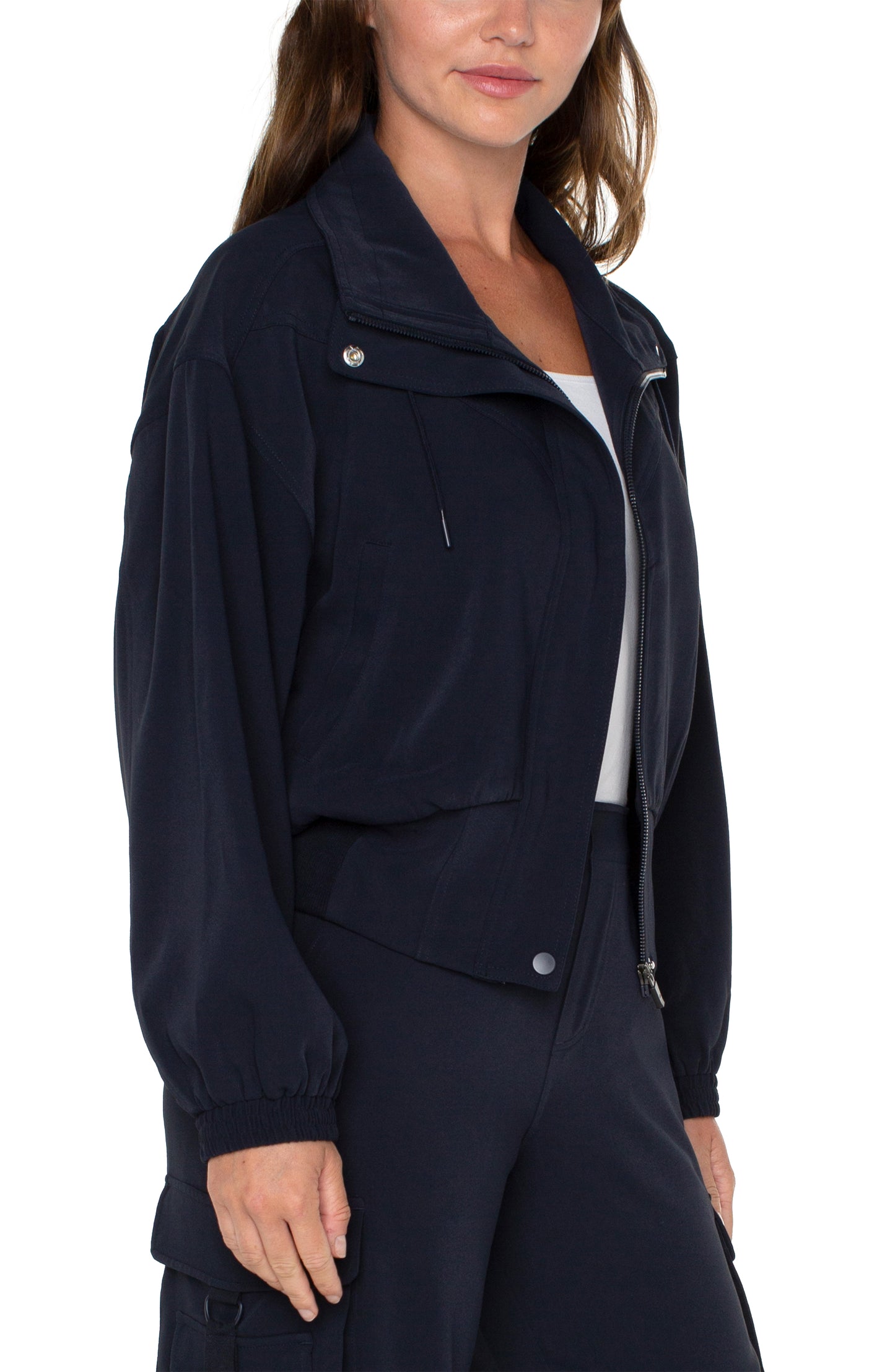 Liverpool Zip Up Dolman Jacket (Lunar Blue)