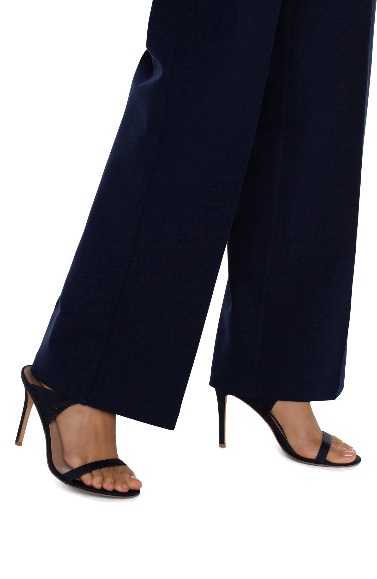 Liverpool Kelsey Wide Leg Trouser (31" inseam) (Cadet Blue)