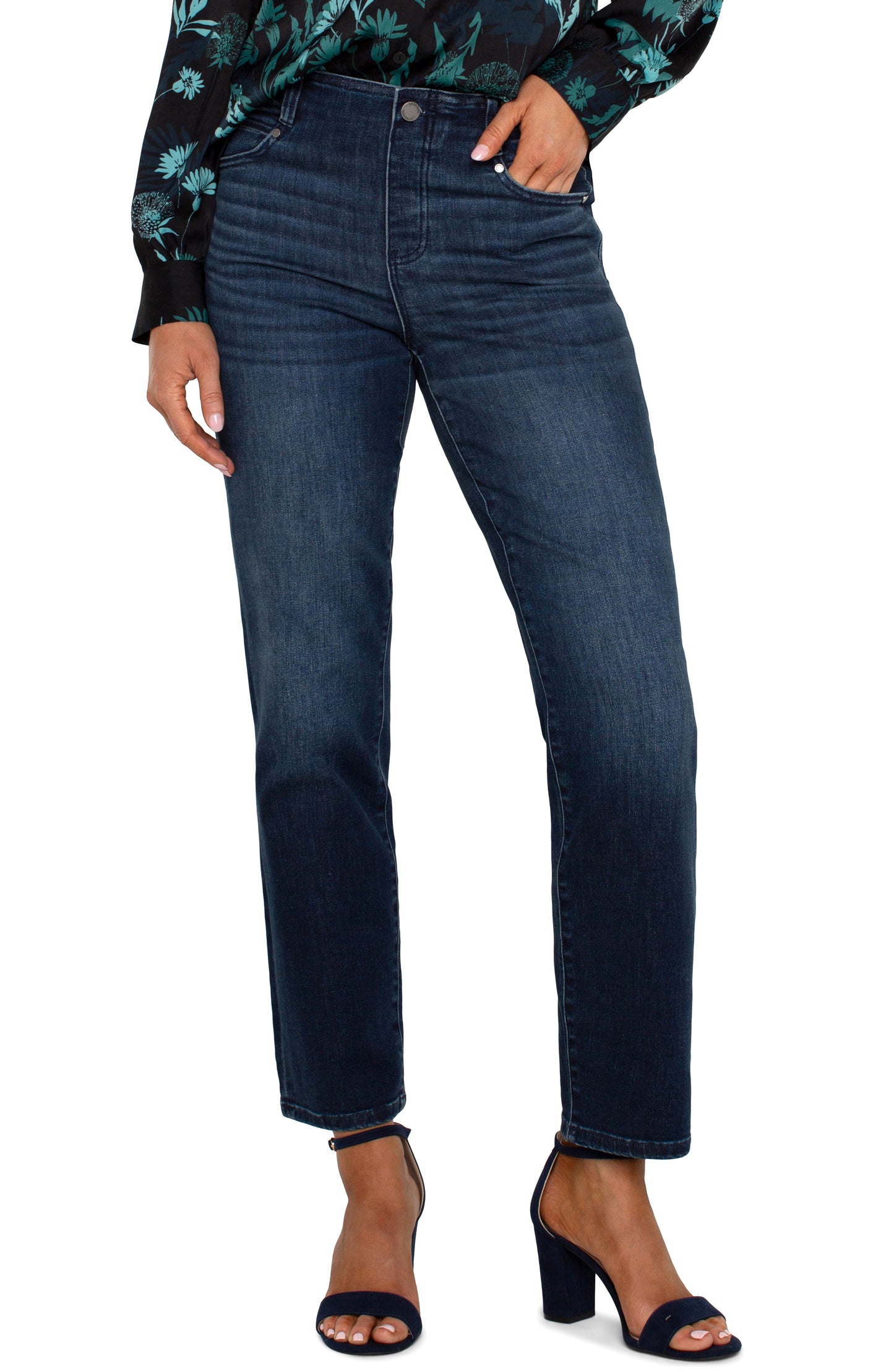 Liverpool Gia Glider Slim 29" inseam (Warner Lake)