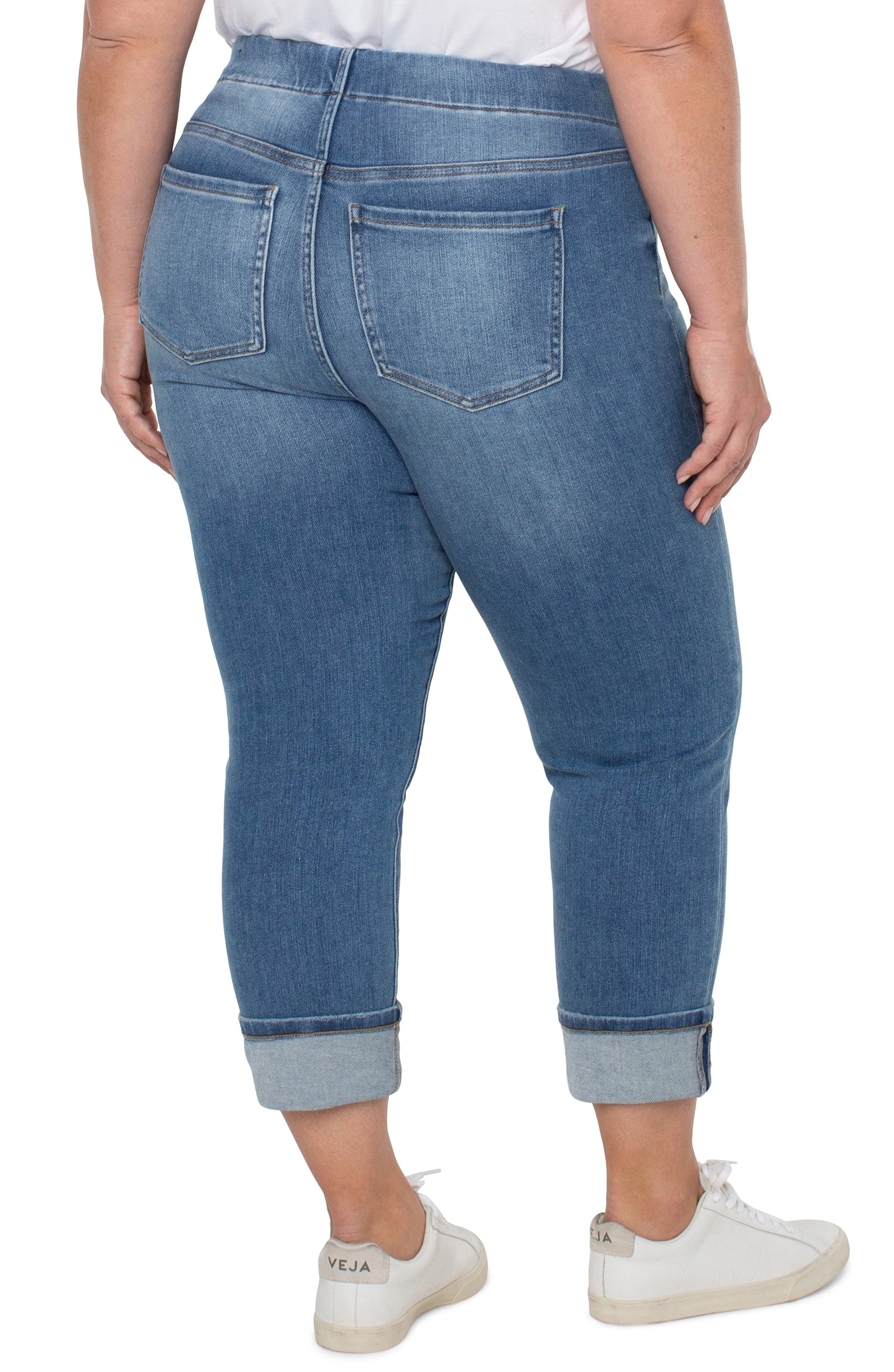 Liverpool Chloe Crop Wide Cuff Plus Size(Canyon Lands)