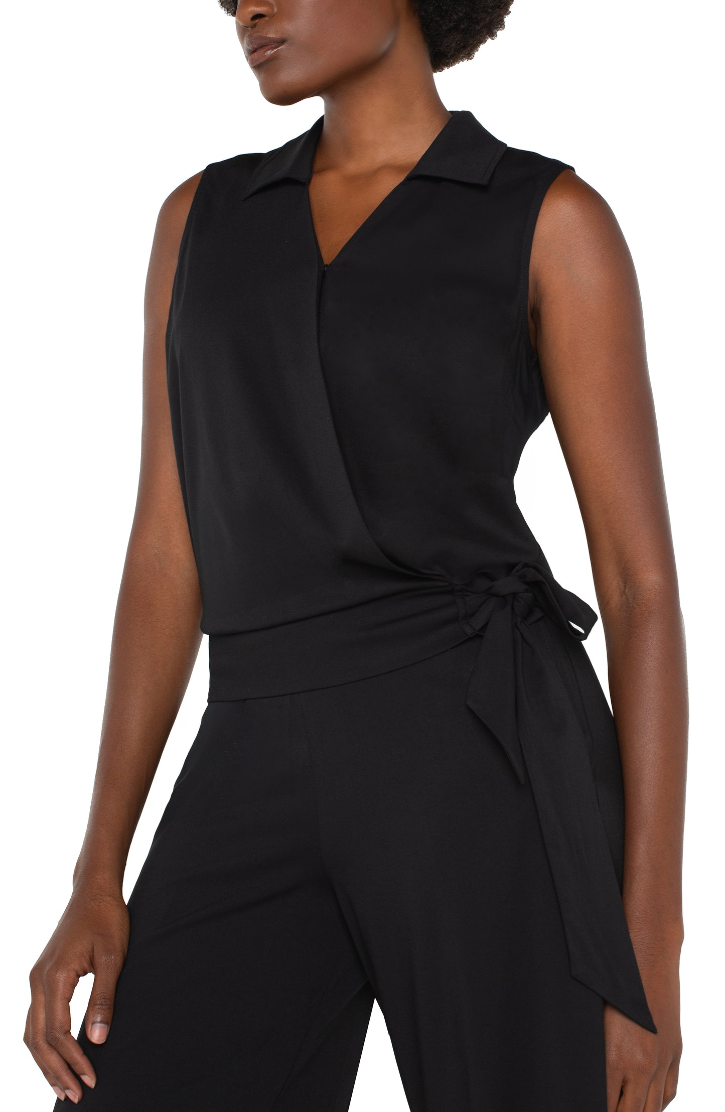 Liverpool Surplice Top w/ Self Tie Side View