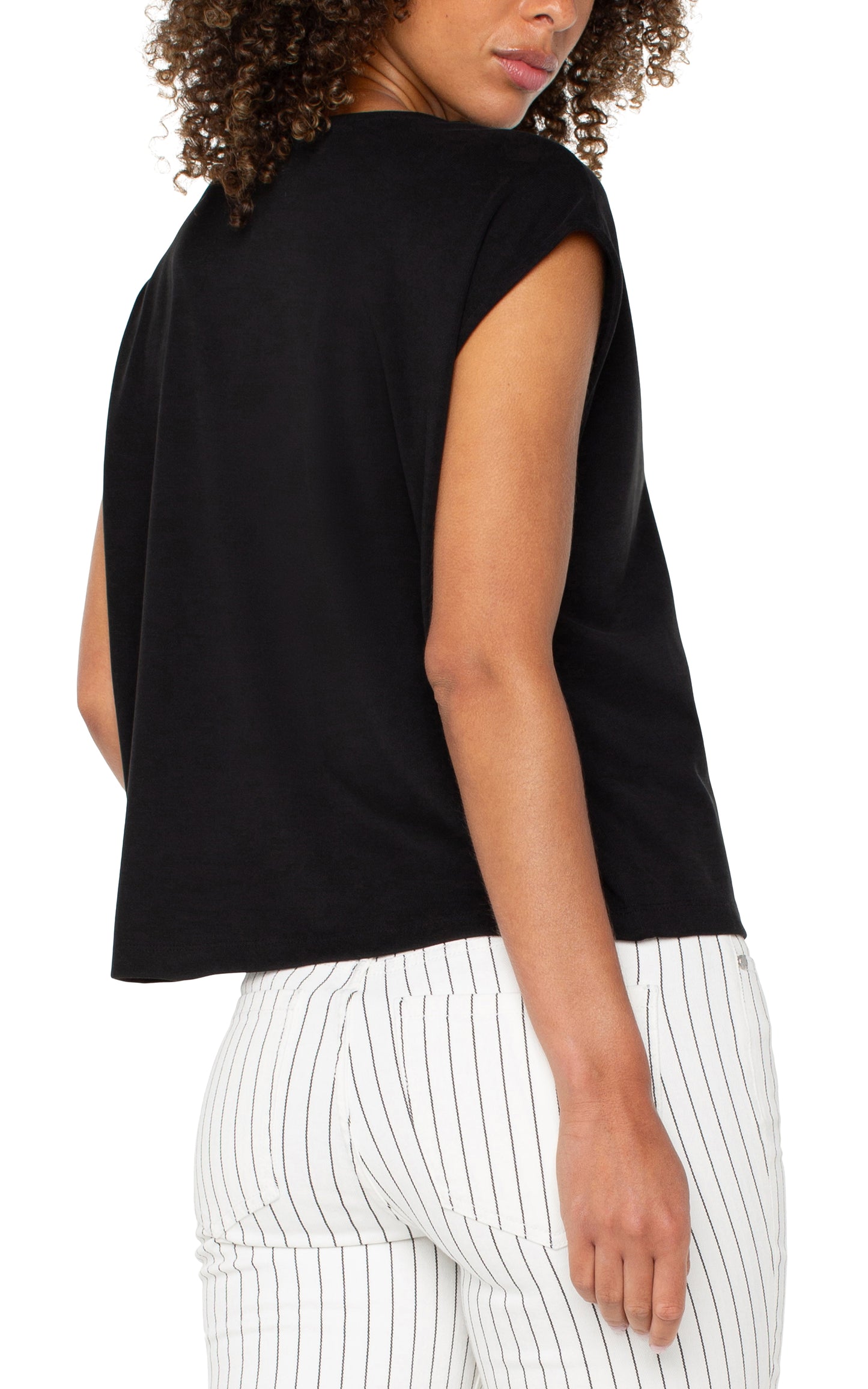 Liverpool Dolman Sleeve V-Neck Top Back