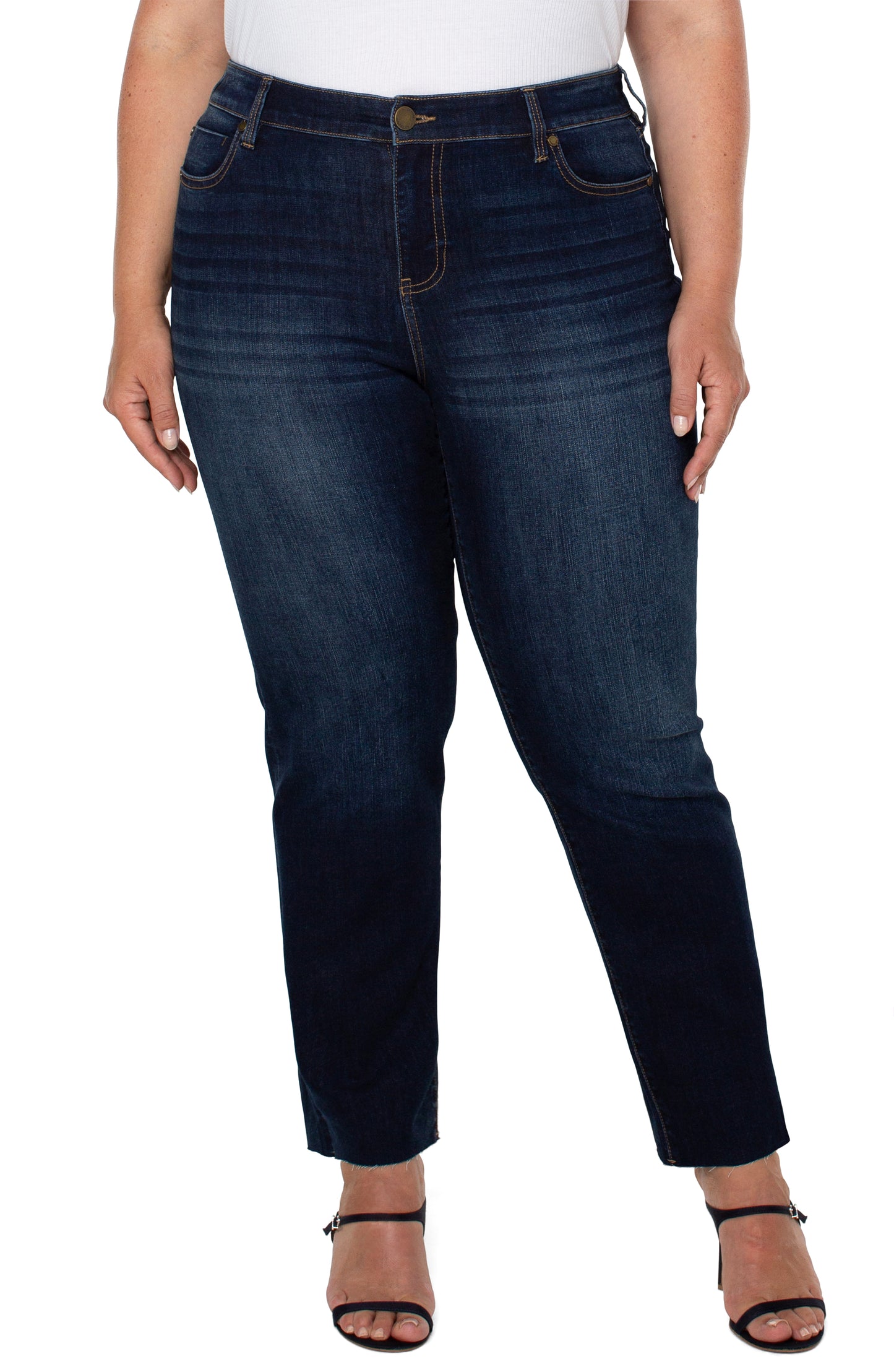 Liverpool Kennedy Straight w/ cut hem Plus (Size 30" inseam) (Clover)